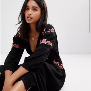 Free People Day Glow Embroidered Dress